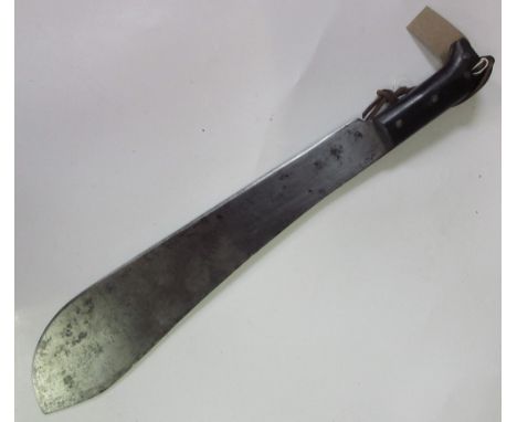 U.S. Military issue Legitimus Collins and Co. machete stamped 1943, missing sheath. Blade L37cm