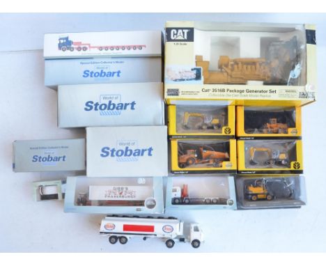 Collection of diecast plant and truck models, various manufacturers and scales to include 4x 1/76 Atlas Editions Eddie Stobar