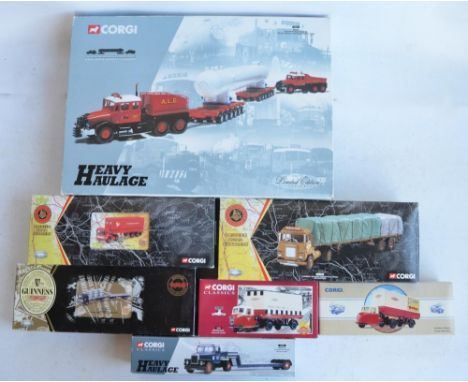 Seven boxed 1/50 scale limited edition diecast truck models from Corgi to include 31013 A.L.E Scammell Contractor x2 Nicolas 