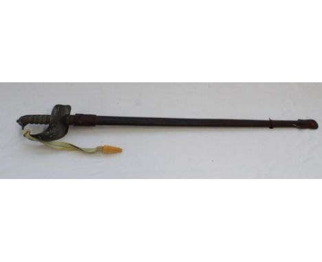 1895 Pattern Infantry Officers sword by Hobson &amp; Sons of London, for the 1st Volunteer Battalion Durham Light Infantry. I