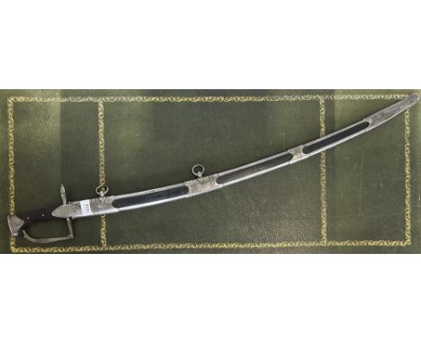 Quality made sword in the British 1794 pattern light Dragoon style, complete with scabbard