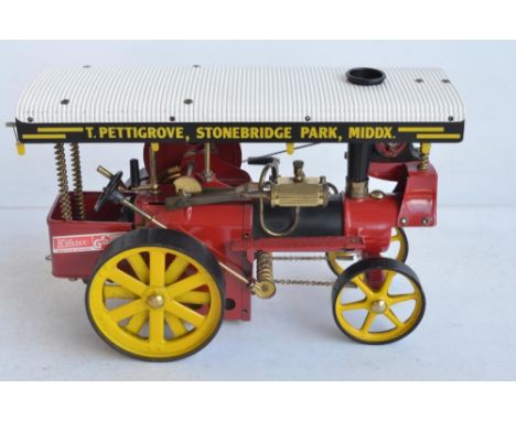 Wilesco D409 live steam showman's engine, set appears never run with no heat marks/staining to boiler area, item in excellent