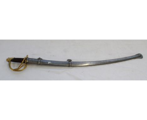 Good copy of an 1860 pattern light Cavalry sabre. Stamped US ADK serial number 12165