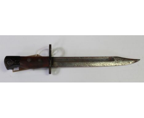 British no. 5 carbine bayonet missing scabbard. With Viners Ltd dispersal code N79 and broad arrow mark to ricasso. Blade L20