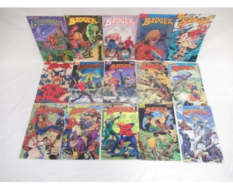 First Comics - mixed collection of First Comics to inc. The Badger, Evangeline, E-Man, Elric, Dreadstar, Dynamo Joe, Corum, A