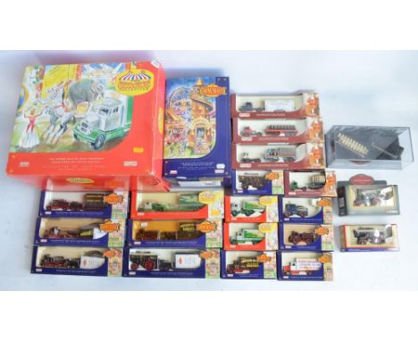 Collection of limited edition 1/76 scale (OO gauge) diecast circus, fairground and brewing themed model vehicles and related 