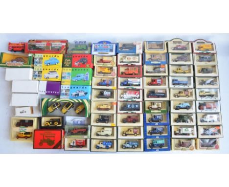 Collection of diecast model vehicles from Lledo, Oxford, Corgi and Matchbox including 6x 1/43 scale Lledo Vanguards (good ove