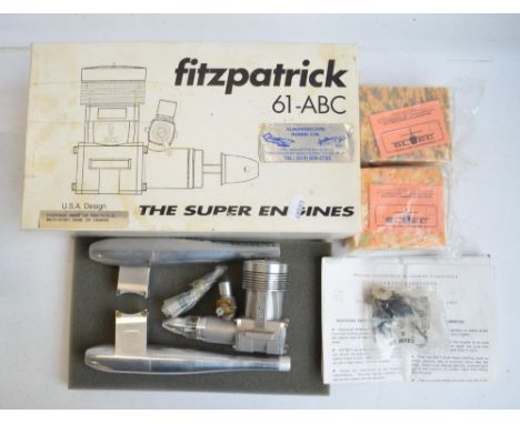 Rare Fitzpatrick 61-ABC 10cc model aero engine with accessories, item appears in excellent external condition, not tested