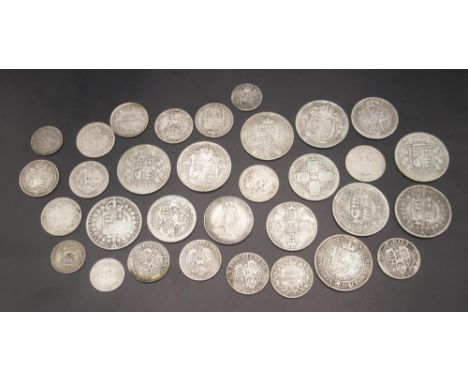 Collection of Pre-1920 GB silver content coins, predominantly Queen Victoria (gross 8.4ozt)