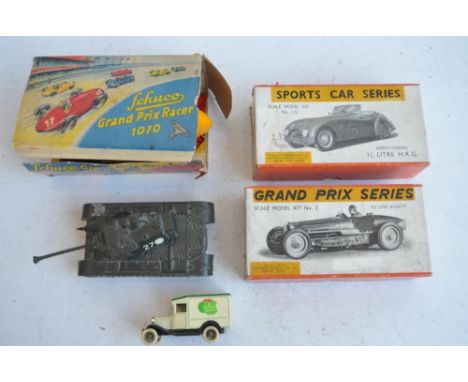 Vintage Schuco 1070 metal Grand Prix Racer (made in US zone, Germany) in good working order with working handbrake and steeri