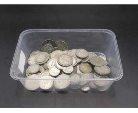 Collection of Post-1920/Pre-1947 GB silver content coins to inc. shillings, six pences, three pences, etc. (gross 20.1ozt)