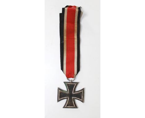 WWII Iron Cross 2nd Class, with ribbon and 65 stamped on suspension ring