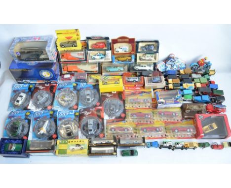 Extensive collection of diecast model vehicles, various manufacturers and scales to include blister pack Corgi James Bond mod