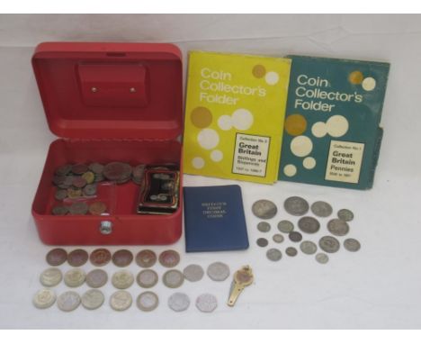 Mixed collection of GB &amp; International coins to inc.  commemorative 50ps (4), commemorative 2 (17), a small collection of