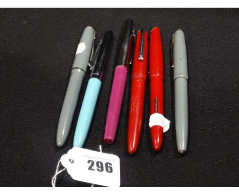Six Vintage Platignum Fountain Pens