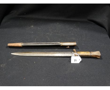 A 1st World War Period Lee Metford Bayonet &amp; Scabbard