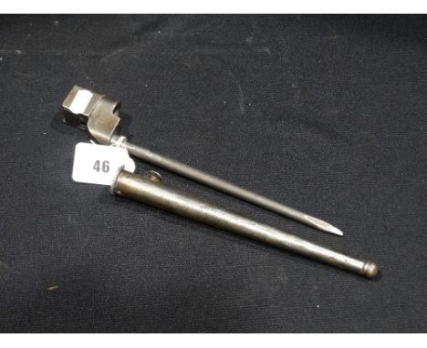 A 2nd World War Period Bayonet &amp; Scabbard