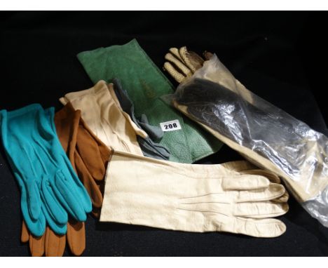 A Box Of Vintage Leather &amp; Other Gloves