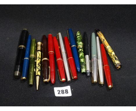 Sixteen Vintage Fountain &amp; Other Pens