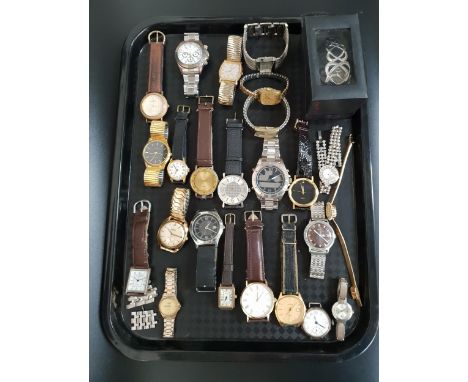 SELECTION OF LADIES AND GENTLEMEN'S WRISTWATCHESincluding Vintage examples, makes include Rotary, Sekonda, Ingersoll, Jules L