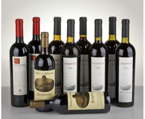Sangioveto, Badia a Coltibuono Chianti 1983 (2 bts) 1985 (2 bts) 1986 (2 bts) 1988 (2 bts) 1990 (2 bts) Dalla storica cantina