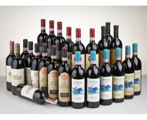 Selezione Brunello di Montalcino 1990 Brunello Montalcino, Cerbaiona Montalcino (3 bts) Brunello Montalcino Rennina, Gaja Pie