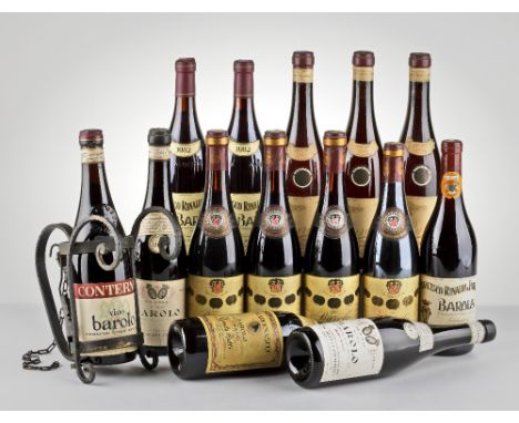 Selezione Barolo Langhe Barolo 1952, Enrico Serafino 3 cm, etichetta strappata e sporca. torn e soiled label. (1 bt) 1958, En
