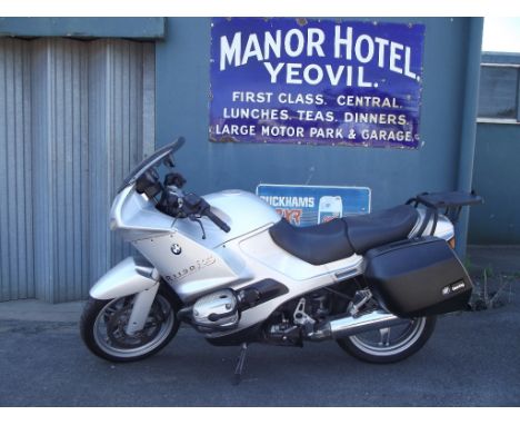 A 2003 BMW R1150 RS, registration number LV53 NCZ, silver. This large touring motorcycle has covered a believed 38,000 miles 