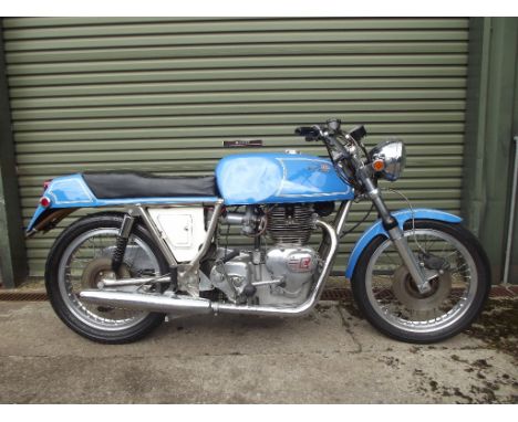 A 1971 Rickman Metisse Royal Enfield Interceptor engined café racer, registration number HDA 779J, frame number 1128RE6/71, e