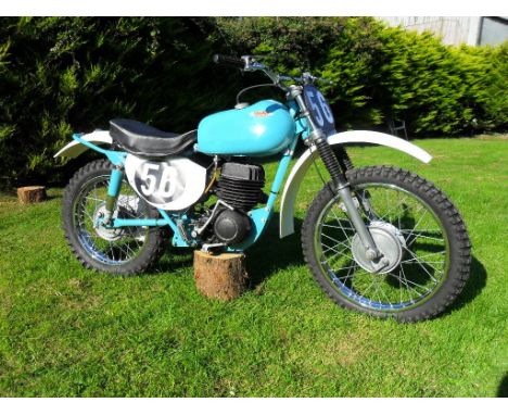 EXTRA LOT: A circa 1965 DMW 250cc scrambler, blue. This DMW has been restored and formed part of a private collection. It fea