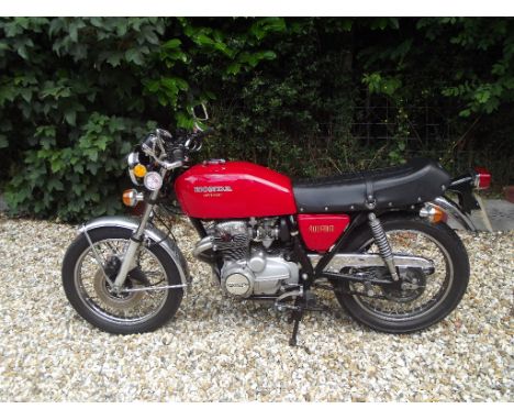 A 1975 Honda 400/Four Super Sports, registration number KME 39P, frame number CB400F-1045052, engine number CB400F-E-1042125,