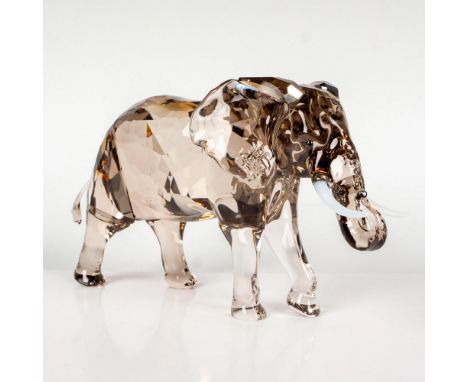 Annual edition piece that is part of the Elegance of Africa, made with jet crystal eyes and frosted crystal tusks. Swarovski 