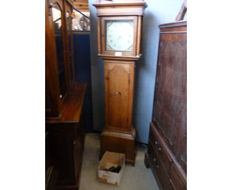 A 19th century long case clock by John Beale of Oundle  with 30 hour chain wind, and the square dial with date chapter  