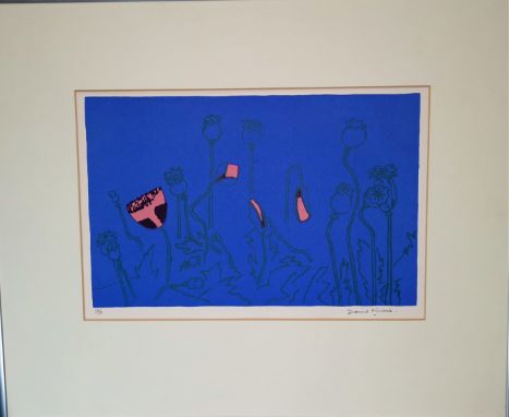 David Michie (Scottish 1928 - 2015): 'Poppy Heads', limited edition print signed in pencil, 11/30, 9.5" x 14.5" 
