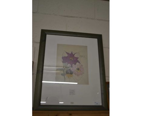 Reproduction coloured print after Charles Rennie Macintosh