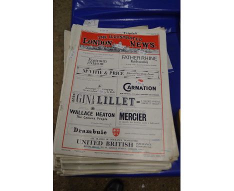 Collection of vintage copies of 'The Illustrated London News'