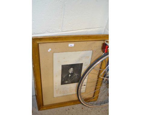 19th century mezzotint print of a gentleman, set in a gilt frame