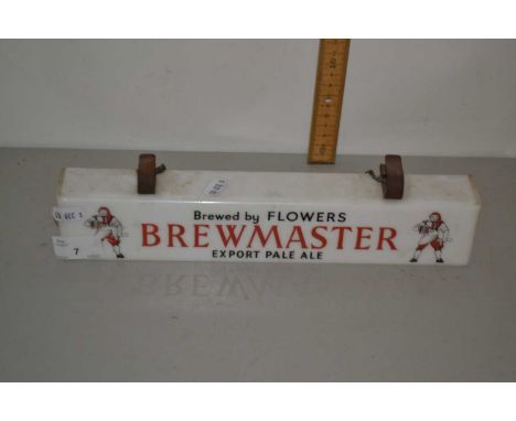 Flowers Brewmaster pub bar light cover