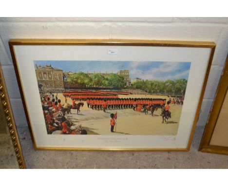 Terence Cuneo, 'Trooping the Colour', coloured print No 21/850