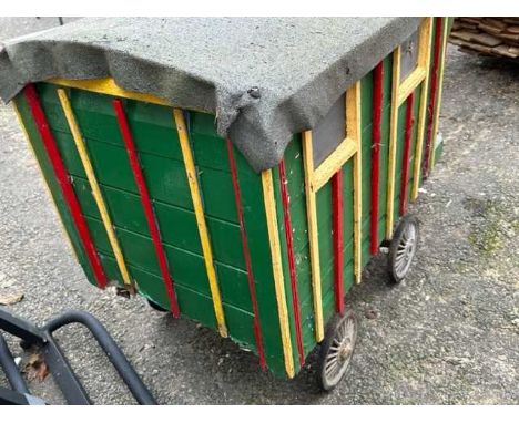 Hand-made large scale model of a Romany Caravan and Horse