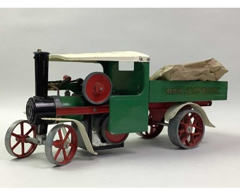 MAMOD LIVE STEAM MODEL TRACTION ENGINE with fuel tablets42cm wideThere is no box for the engine, only the two packs of fuel t