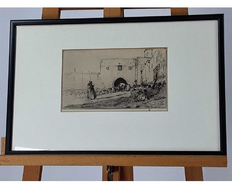 AFTER JAMES MCBEY (SCOTTISH 1883 - 1959), TETUAN, MOROCCO  lithographic print on papermounted, framed and under glassoverall 