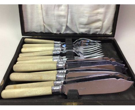 CASED SILVER PLATED CUTLERY SET, AND OTHER ITEMS including a hunting knife, 'The Royal Jubilee Book' and further literature