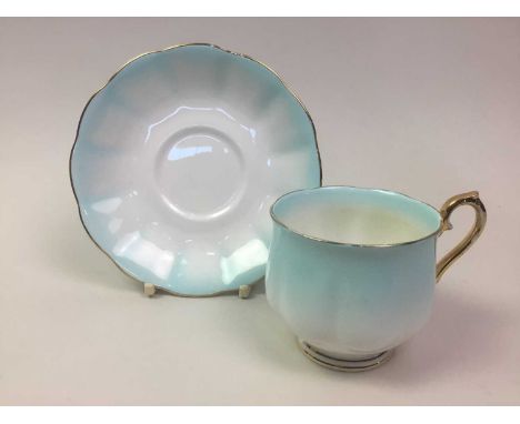 ROYAL ALBERT TEA SERVICE, RAINBOW PATTERN comprising six cups, six saucers, six side plates, sandwich plate, sugar bowl and m