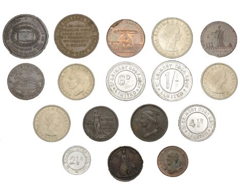 18th Century Tokens, LONDON, Bishopsgate, Schooling & Son, Halfpenny, 1795, 11.19g/6h (DH 474); SOMERSET, Bath, Francis Heath