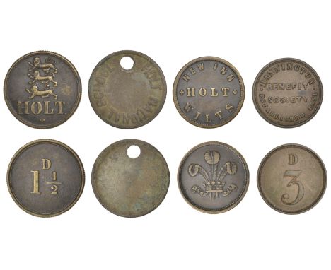 Miscellaneous Tokens and Checks, Hannington, [Jolly Tar Inn], Benefit Society (Est. 1851), brass Threepence, 23mm (Withers 20