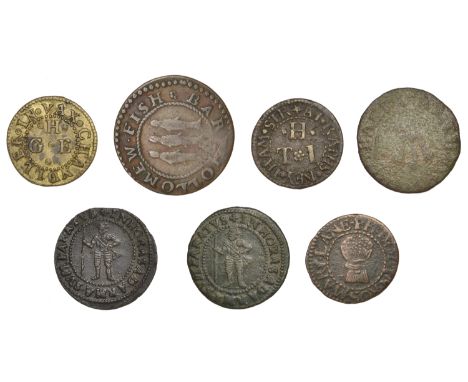 London (City), Puddle Dock [Blackfriars], Tho. Baker, Farthing, 1659, 1.38g/6h (N 7491; BW. 2287); Queenhithe, Barthollomew F