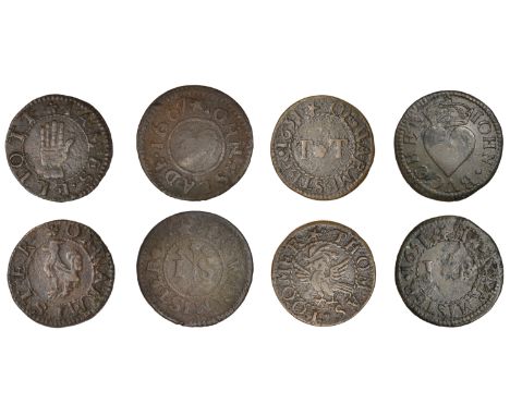 17th Century Tokens, Warminster, John Buccher, Farthing, 1651, 1.32g/6h (N –; BW. 256); James Eliott, Farthing, 1.00g/6h (N 5