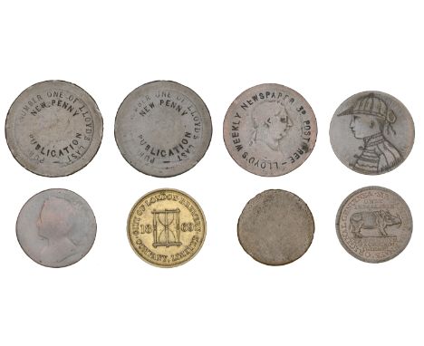 Miscellaneous Tokens and Checks, LONDON, Golden Square, a Halfpenny-sized blank, engraved ‘Blunt Operator for the Teeth…Golde