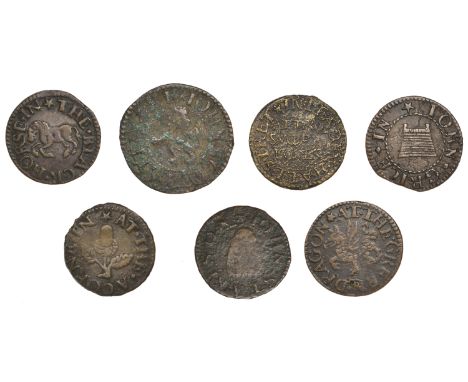 London (City), Lambeth Hill, I.E.H. at the green dragon, Farthing, 1651, 1.35g/6h (N 7183, this piece; BW. 1633), John Stanes